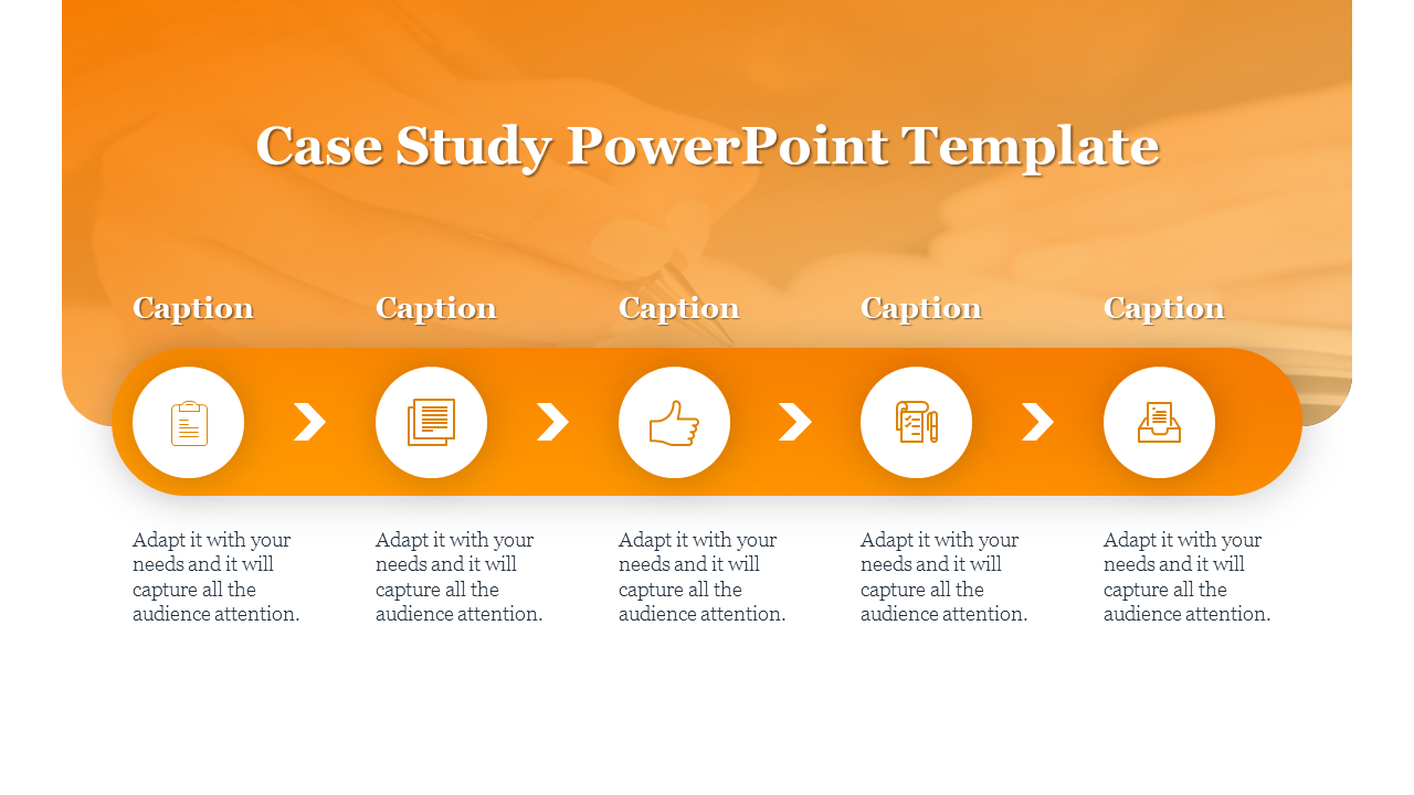 Case Study PowerPoint Template-5-Orange